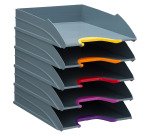 Pack de 5 bandejas portadocumentos Durable Varicolor®
