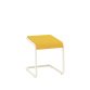 Tabouret bas Taglio piètement blanc