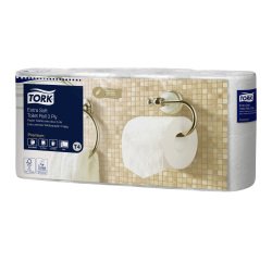 Papel higiénico de triple capa Tork Extra Soft - 56 rollos de 155 hojas