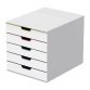 Cassettiera DURABLE Varicolor Mix 5 Bianco 28 x 35,6 x 29,2 cm