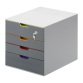 Module de classement Durable Varicolor® 4 tiroirs avec fermeture à clé