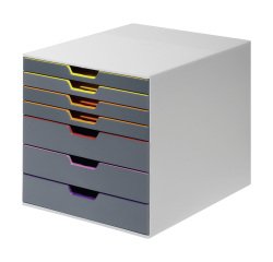 Classifying module Durable Varicolor® 7 drawers grey