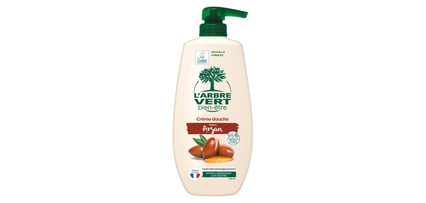 Crème douche nourrissante L'Arbre Vert aux extraits d'argan - 720 ml