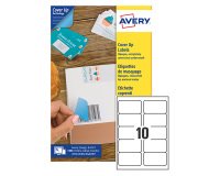 Etiquetas Avery adhesivas blancas cubrientes, 99,1 x 57mm - L4612 - Paquete de 25