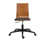 Chaise de bureau JADE - bois teinté