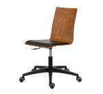 Chaise de bureau JADE - bois teinté