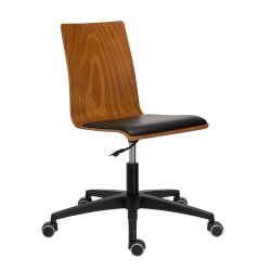 Office chair JADE - dark wood 