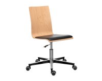 Silla de oficina Jade - madera clara