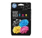 HP 932/933 Pack 4 cartuchos originales  negro + tricolor (400 + 3 x 330 páginas)