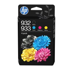 HP 932/933 Pack 4 cartuchos originales  negro + tricolor (400 + 3 x 330 páginas)