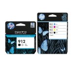 HP 912  pack 2 cartouches noires + 3 cartouches couleur pour imprimante jet d'encre