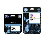 HP 963 - 3JA26AE + 6ZC70AE Pack 2 cartouches noires + 3 cartouches couleur pour imprimante jet d'encre