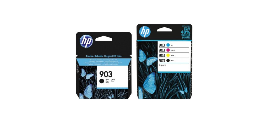 HP 903 pack 2 black cartridges + 3 colour cartridges for inkjet printer 