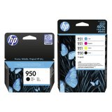 HP 950 + 951 pack 2 zwarte cartridges + 3 kleurencartridges voor inkjetprinter