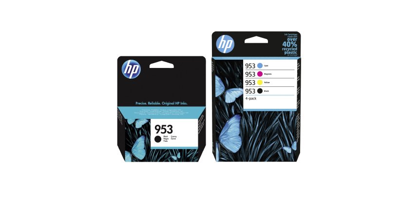 HP 953 pack 2 cartouches noires + 3 cartouches couleur pour imprimante jet d'encre