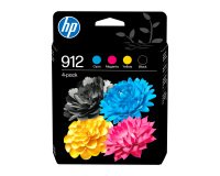 Pack HP 912 1 noire + 3 cartouches couleurs pour imprimante jet d'encre