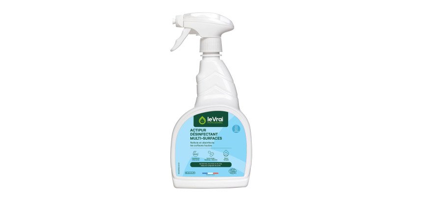 Détergent désinfectant Enzypin Actipur multi-surfaces prêt à l'emploi - Spray 750 ml
