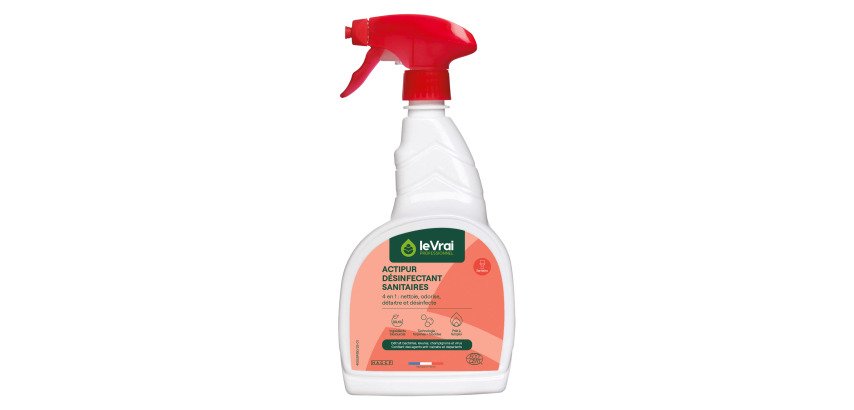 Détartrant désinfectant sanitaires Actipur Le Vrai Professionnel prêt à l'emploi - Spray de 750 ml