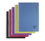 Cahier spirale Clairefontaine Linicolor A4 21 x 29,7 cm - blanc ligné - 180 pages