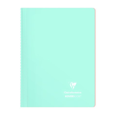 Cahier spirale Clairefontaine Koverbook Blush A4 21 x 29,7 cm petits carreaux 160 pages