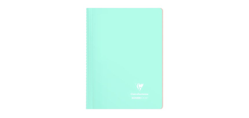 Cahier spirale Clairefontaine Koverbook Blush A4 21 x 29,7 cm - petits carreaux - 160 pages