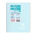 Cahier spirale Clairefontaine Koverbook Blush A5 14,8 x 21 cm - petits carreaux - 160 pages