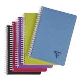 Spiral notebook Clairefontaine Linicolor A5 14,8 x 21 cm small squares 180 pages 