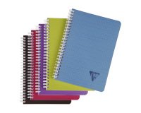 Spiral notebook Clairefontaine Linicolor A5 14,8 x 21 cm small squares 180 pages 