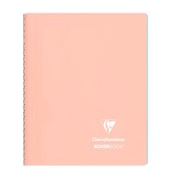 Heft mit Spiralbindung Clairefontaine Koverbook Blush A5 14,8 x 21 cm kleine Karos 160 Seiten 