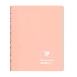 Spiraalschrift Clairefontaine Koverbook Blush A5 14,8 x 21 cm kleine ruitjes 160 pagina's 