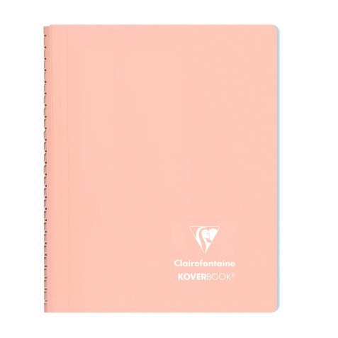 Heft mit Spiralbindung Clairefontaine Koverbook Blush A5 14,8 x 21 cm kleine Karos 160 Seiten 