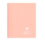 Cahier spirale Clairefontaine Koverbook Blush A5 14,8 x 21 cm - petits carreaux - 160 pages