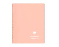Cahier spirale Clairefontaine Koverbook Blush A5 14,8 x 21 cm - petits carreaux - 160 pages