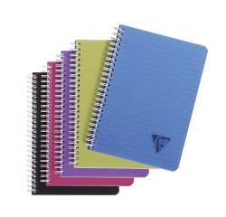Spiral notebook Clairefontaine Linicolor A5 14,8 x 21 cm white lined 180 pages 