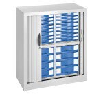 Armoire à rideaux hauteur 100 cm - 24 tiroirs