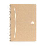 Cahier recyclé spirale Oxford Touareg A5 14,8 x 21 cm petits carreaux 180 pages