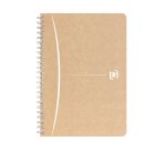 Cahier recyclé spirale Oxford Touareg A5 14,8 x 21 cm petits carreaux 180 pages
