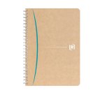 Cahier recyclé spirale Oxford Touareg A5 14,8 x 21 cm petits carreaux 180 pages