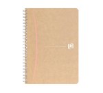 Cahier recyclé spirale Oxford Touareg A5 14,8 x 21 cm petits carreaux 180 pages