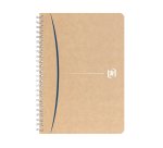 Cahier recyclé spirale Oxford Touareg A5 14,8 x 21 cm petits carreaux 180 pages