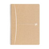 Cahier recyclé spirale Oxford Touareg A4 21 x 29,7 cm petits carreaux 100 pages