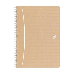 Cahier recyclé spirale Oxford Touareg A4 21 x 29,7 cm petits carreaux 100 pages