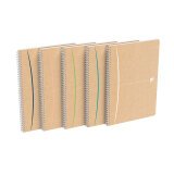 Spiral notebook recycled Oxford Touareg A4 21 x 29,7 cm small squares 180 pages
