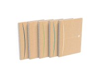 Cahier recyclé spirale Oxford Touareg A4 21 x 29,7 cm - petits carreaux - 180 pages