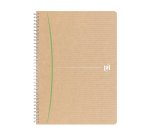 Cahier recyclé spirale Oxford Touareg A4 21 x 29,7 cm petits carreaux 100 pages