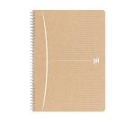 Cahier recyclé spirale Oxford Touareg A4 21 x 29,7 cm grands carreaux 180 pages