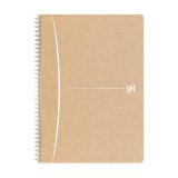 Cahier recyclé spirale Oxford Touareg A4 21 x 29,7 cm grands carreaux 180 pages