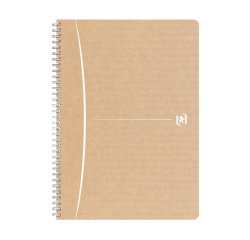 Cahier recyclé spirale Oxford Touareg A4 21 x 29,7 cm grands carreaux 180 pages