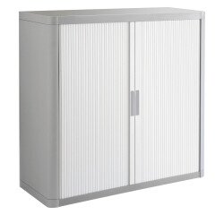 Armoire à rideaux démontable easyOffice 104 x 110 corps gris