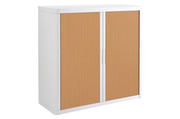 <div>Low cupboard H 104 x W 110 cm with Easy Office curtains, plastic body, metal structure</div>